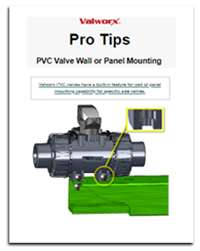 PVC Ball Valve Wall Mounting