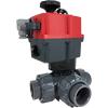 Electric Actuated PVC 3-Way Ball Valves - Multi-Voltage