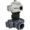 Electric Actuated PVC 3-Way Ball Valves- Positioner