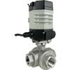 Electric Actuated Stainless 3-Way Ball Valves - Compact