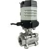 Electric Actuated 3-Piece Stainless Ball Valves - Compact