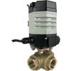 Electric Actuated Brass 3-Way Ball Valves - Compact