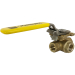 1/4" 3-Way Brass Ball Valve L-Full Port