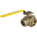 2" 3-Way Brass Ball Valve L-Full Port