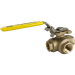 1" 3-Way Brass Ball Valve T-Full Port