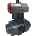 2" Air Actuated PVC Ball Valve - Double Acting- Scotch Yoke