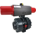 3" Air Actuated PVC Ball Valve - Spring Return- Scotch Yoke