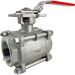 2-1/2" 3-Piece Stainless Ball Valve - Direct Mount