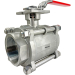 3" 3-Piece Stainless Ball Valve - Direct Mount