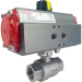 3/4" Air Actuated Stainless Ball Valve - Double Acting Scotch Yoke