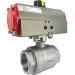 2" Air Actuated Stainless Ball Valve - Double Acting Scotch Yoke