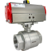 2-1/2" Air Actuated Stainless Ball Valve - Double Acting Scotch Yoke