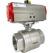 3" Air Actuated Stainless Ball Valve - Double Acting Scotch Yoke