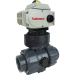 1-1/2" Electric Actuated PVC Ball Valve 110 VAC