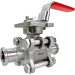 3/4" Sanitary Ball Valve, Direct Mount, Tri-Clamp