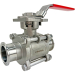 1-1/2" Sanitary Ball Valve, Direct Mount, Tri-Clamp