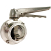 3" Sanitary Butterfly Valve, Tri-Clamp w/ Handle