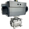 Rack & Pinion Stainless 3-Piece Ball Valves