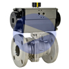 Air Actuated Stainless Flanged Ball Valves