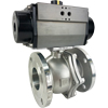 Air Actuated Stainless Flanged Ball Valves