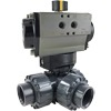 Rack & Pinion PVC 3-Way Ball Valves