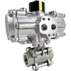 Air Actuated 3-Piece Stainless Ball Valves