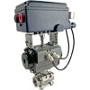  Air Actuated Stainless V-Port Ball Valves Rack & Pinion
