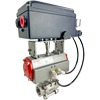 Air Actuated Stainless V-Port Ball Valves Scotch Yoke