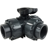 Full Port PVC 3-Way Ball Valves T-Port