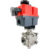 Electric Actuated 3-Piece Stainless Ball Valves - Multi-Voltage