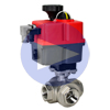 Electric Actuated Stainless 3-Way Ball Valves - Multi-Voltage
