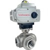 Electric Actuated Stainless 3-Way Ball Valves - On/Off