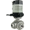 Electric Actuated Stainless 3-Way Ball Valves - Compact