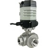 Electric Actuated Stainless 3-Way Ball Valves - Compact