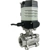 Electric Actuated Stainless 3-Piece Ball Valves - Compact