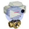 Electric Actuated Brass 3-Way Ball Valves