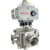 Electric Actuated 3-Way Sanitary Ball Valves - On/Off