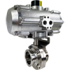 Air Actuated Sanitary Butterfly Valves- All Stainless