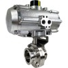  Air Actuated Sanitary Butterfly Valve- All Stainless