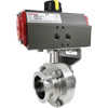 Air Actuated Sanitary Butterfly Valves