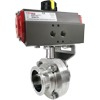Air Actuated Sanitary Butterfly Valve - Scotch Yoke