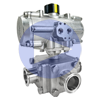 Air Actuated 3-Way T-Port Sanitary Ball Valves - All Stainless