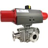 Scotch Yoke Sanitary 3-Way Ball Valves