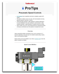 Pneumatic Speed Control