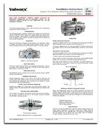 5760/5761 Series Stainless Pneumatic Actuators